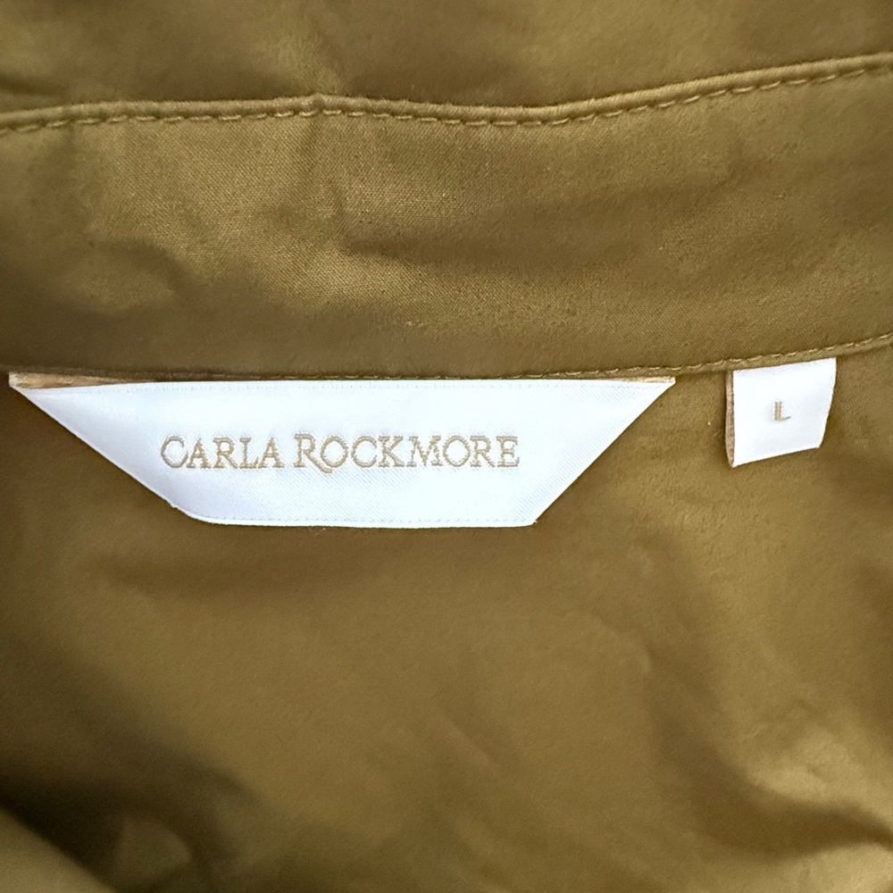 CARLA ROCKMORE Olive Tuxedo Shirt - Picture 5 of 8